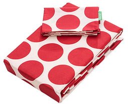 Set beddengoed Benetton Rood 3 Onderdelen