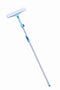 Leifheit 51120 - Raamwisser 4in1 - Telescoopsteel 110-190 cm - Wisbreedte 32 cm - Turquoise Grijs