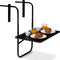 Infinity Goods Balkontafel - Inklapbaar - 40 x 60 cm - Verstelbaar - Zwart