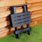 Pro Garden Opvouwbaar Bijzettafel - Kunststof - 44 x 44 x 50 cm - Antraciet