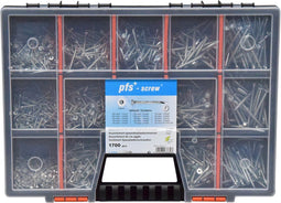 PGB-FASTENERS | Assortimentsdoos met schroeven 1700 dlg PWVTV