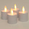 Anna’s Collection - LED-theelichten - Afstandsbediening - Wit Ø 3,8 cm H 5 cm (set van 4)