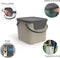 Rotho Afvalbak Albula - 40 ltr - 38,8 x 35,5 x 33,9 cm - kunststof - cappuccino