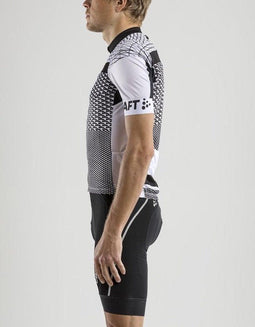 Craft Route Jersey M - Fietsshirt - Lichtgewicht met mesh panelen - Wit (2019)