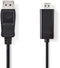 Nedis DisplayPort-Kabel - DisplayPort Male - HDMI Connector 1080p - 3.00 m - Zwart