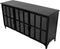 HSM Collection Dressoir Manhattan- metaal/glas - zwart