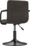 vidaXL - Eetkamerstoelen - draaibaar - 2 - st - fluweel - donkergrijs