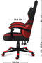 Huzaro Force 4.4 Red Mesh – Ergonomische Gamingstoel met Ademende Stoffen en Stijlvol Design