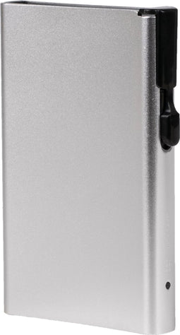 Clicksafe pasjeshouder - RFID - 8 pasjes - aluminium - zilver - JU-952000
