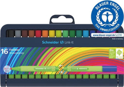 Schneider fineliner - Link-it - lijnbreedte 0,4 mm - 16 stuks - S-191292
