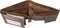 Alassio portefeuille - leer - bruin - JU-42240