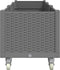 vidaXL - Plantenbak - met - wielen - 240x50x54 - cm - polypropeen - lichtgrijs