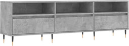 vidaXL - Tv-meubel - 150x30x44,5 - cm - bewerkt - hout - betongrijs
