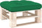 vidaXL - Palletkussen - 80x80x12 - cm - stof - groen