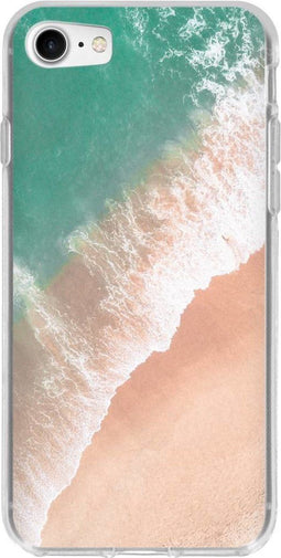 Hoesje Geschikt voor iPhone SE (2022) / SE (2020) / 8 / 7 Hoesje Siliconen - Design Backcover siliconen - Meerkleurig / Beach