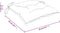 vidaXL - Stoelkussens - 2 - st - 50x50x7 - cm - stof - meerkleurig