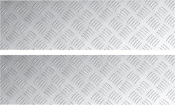 vidaXL - Aluminium - Checker - Platen - 2 - Stuks - Antislip - 70x20 - cm