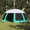 vidaXL - Zwembadtent - uitneembare - buiten- - gaaswanden - 612x612 - cm - zeegroen