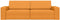 vidaXL - Ligbed - en - Sofa - 2-in-1 - Donkergeel - 245x150x60,5 - cm - Stof