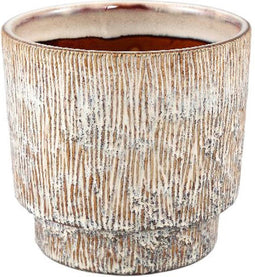 PTMD Bloempot Xiomar - 17x17x16 cm - Keramiek - Creme