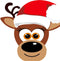 Duni - Servet l33b33 cm sil.reindeer smiley