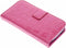 Samsung Galaxy S3 / Neo - Booktype hoes - Krokodil - Fuchsia