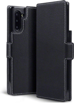 Qubits - slim wallet hoes - Geschikt voor Samsung Galaxy Note 10 - Zwart