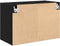 vidaXL - Garagewandkasten - 2 - st - spaanplaat - zwart