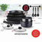 Arthur Martin AM268B 12-delige pannenset - afneembare handgreep - alle warmtebronnen inclusief in...