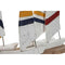 Decoratieve figuren Home ESPRIT Wit Marineblauw 67,5 x 13,5 x 46 cm