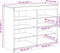 vidaXL - Dressoir - met - LED-verlichting - 81x37x67 - cm - betongrijs