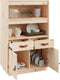 vidaXL - Hoge - kast - 67x40x108,5 - cm - massief - grenenhout