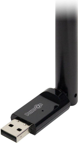 Inter-Tech DMG-19 v2.0 - Wi-Fi 5 USB Adapter - 650 Mbit/s Dual-band 2,4 GHz / 5 GHz - Zwart