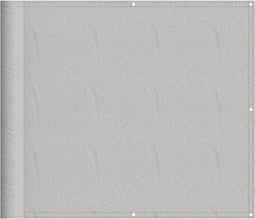 vidaXL - Balkonscherm - 90x500 - cm - 100% - oxford - polyester - lichtgrijs