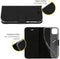 Accezz Wallet Softcase Bookcase Xiaomi Redmi 9C - Kunstleer - 3 Pashouders - Zwart
