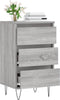 vidaXL - Dressoir - 40x35x70 - cm - bewerkt - hout - grijs - sonoma