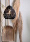 WOOOD Exclusive Adelaide Hanglamp - Papiertouw - Zwart - 37x35x35