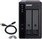 QNAP TR-002 - RAID-uitbreidingsbehuizing - 2 bays SATA-600 USB 3.1 Gen 2 - zwart