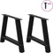 vidaXL - Salontafelpoten - 2 - st - A-vormig - 60x(42-43) - cm - staal - zwart