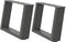 vidaXL - Salontafelpoten - 2 - st - U-vormig - 40x(30-31) - cm - staal - antraciet