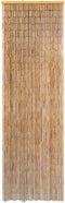 vidaXL - Vliegengordijn - 56x185 - cm - bamboe