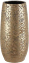 Mica Decorations Clemente Vaas - H35xØ17 cm - Terra - Goud - Set van 2