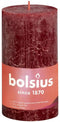 Bolsius Stompkaars Velvet Red Ø68 mm - Hoogte 13 cm - Donkerrood - 60 branduren