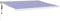 vidaXL - Uittrekbare luifel - 4 x 3 m - Blauw en wit