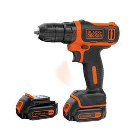 BLACK+DECKER BDCDD12 - Accuschroefboormachine - 10,8V lithium-ion met 2 accu's en snellader