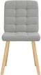vidaXL - Eetkamerstoelen - 2 - st - stof - wolk - grijs