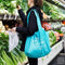 Onya Grote Shopper 30cm x 39.5cm - Aqua - Duurzaam – Milieuvriendelijk - Herbruikbaar - Lichtgewicht - Ruim Boodschappentas