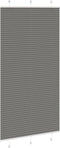 vidaXL - Plissé - rolgordijn - 110x200 - cm - stofbreedte - 109,4 - cm - antraciet