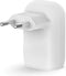 Belkin WCB007vfWH - 2-poorts USB-C wandlader 37 W - Snelladen iPhone en Samsung - Wit
