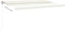 vidaXL - Luifel - automatisch - met - LED - en - windsensor - 500x300 - cm - crèmekleur